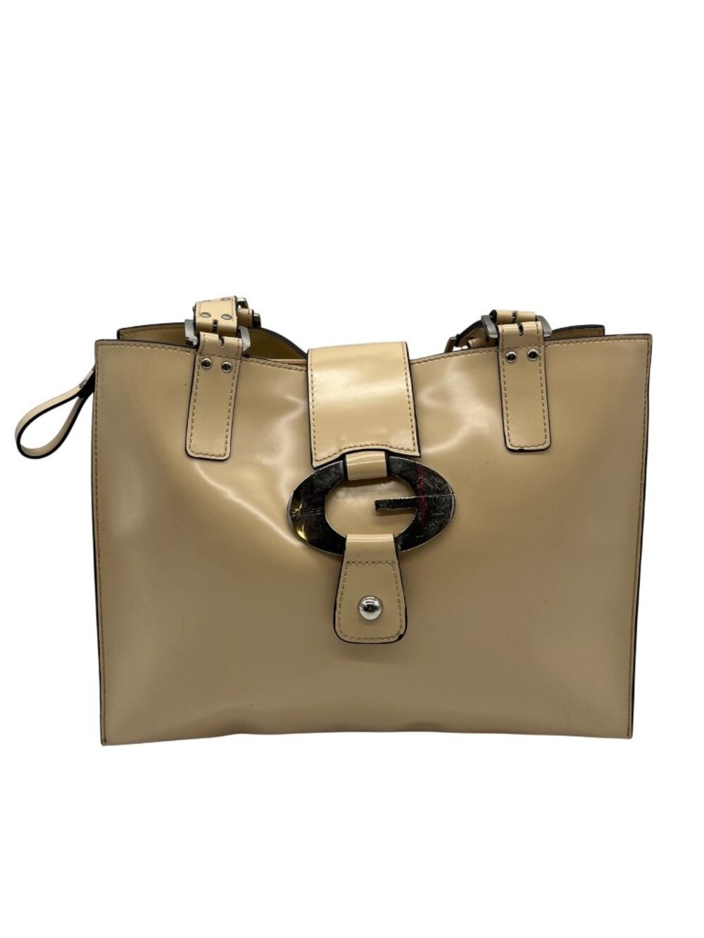 Guess Tan Faux Leather Tote
